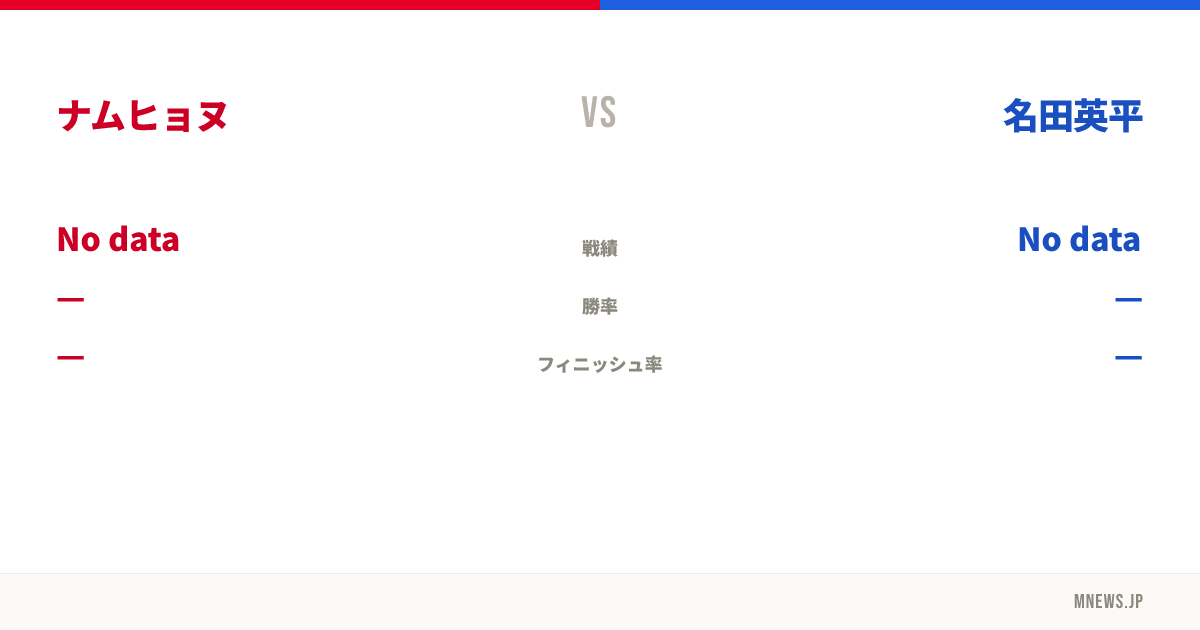 ナムヒョヌ vs 名田英平