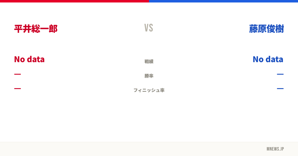 平井総一郎 vs 藤原俊樹