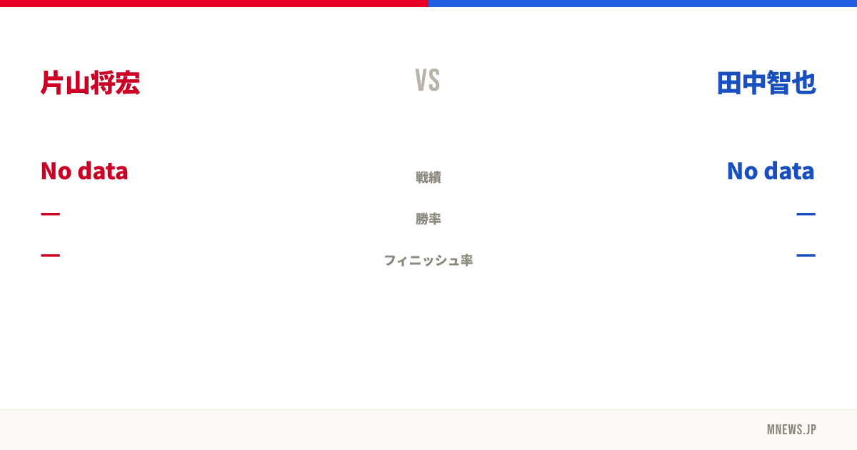 片山将宏 vs 田中智也