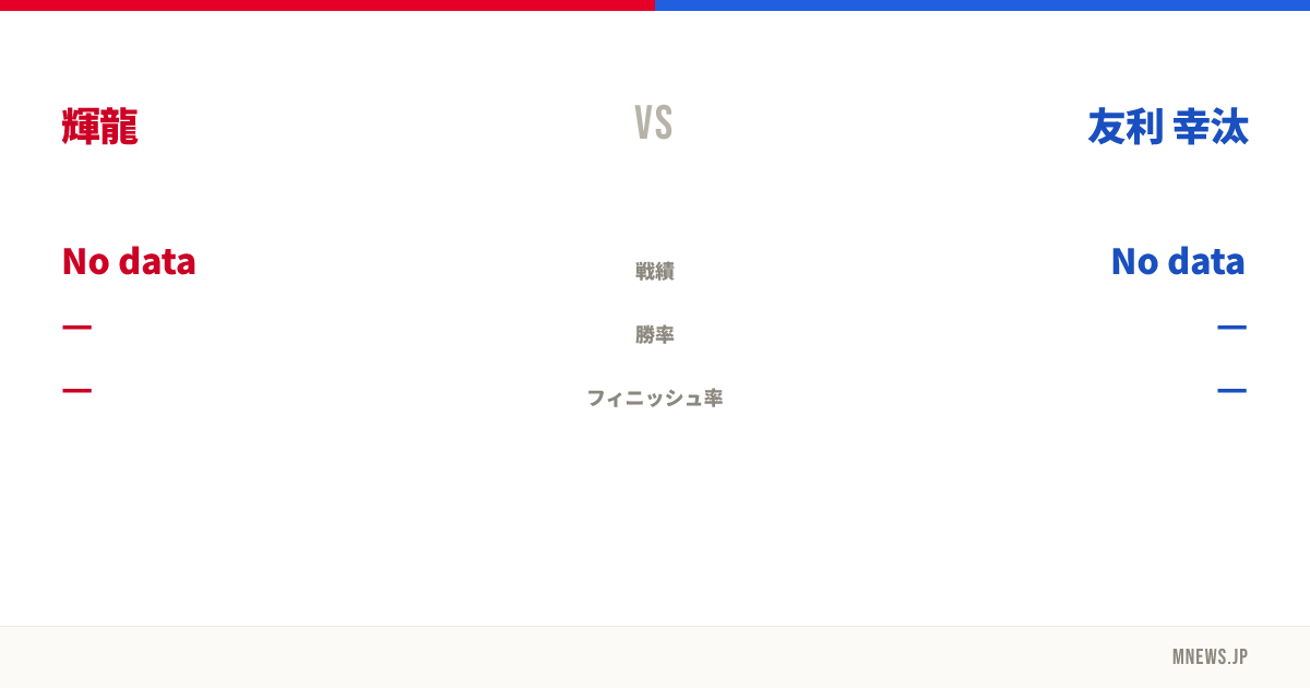 輝龍 vs 友利 幸汰