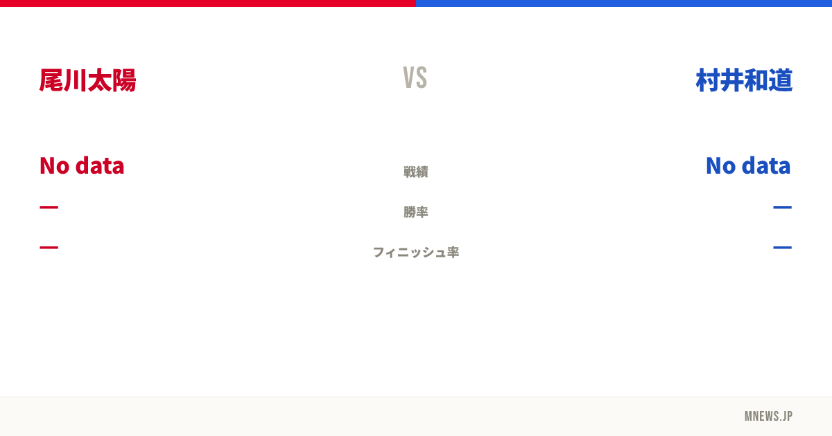 尾川太陽 vs 村井和道