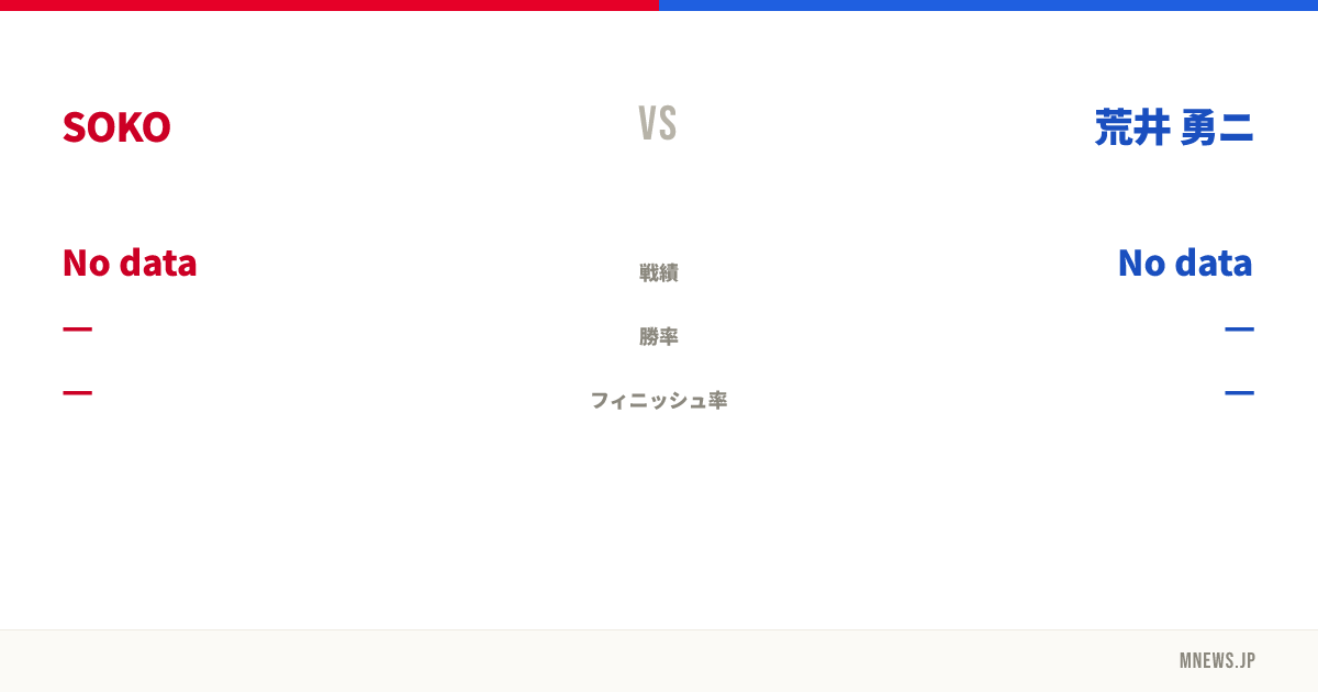 SOKO vs 荒井 勇ニ